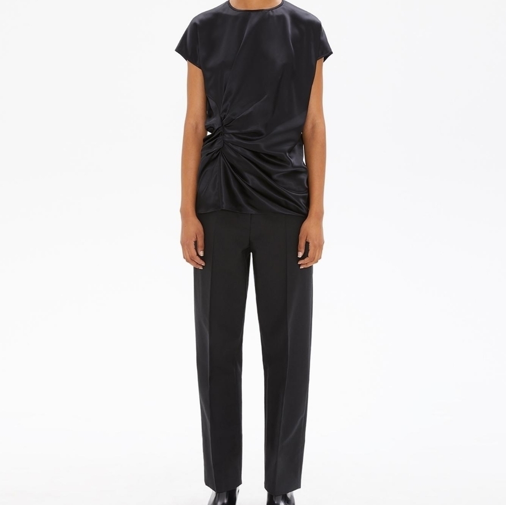 NWT Helmut Lang Draped Viscose Top Sz‎ XS